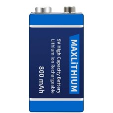 Acumulator 9V Li-ion 800 mAh - Maxlithium